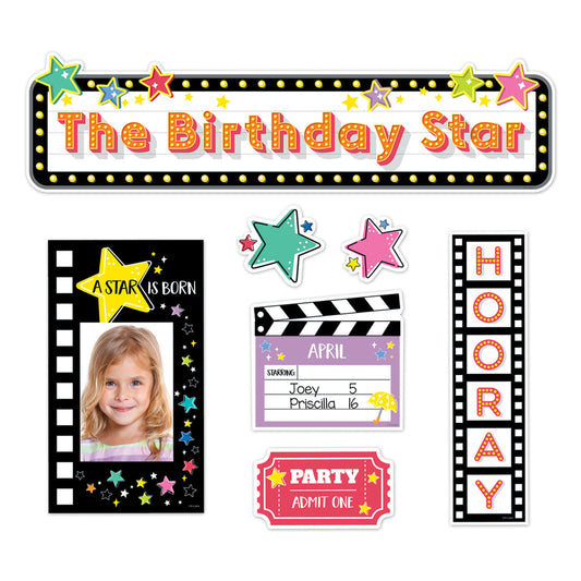 Star Bright Happy Birthday Mini Bulletin Board