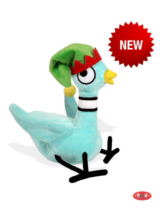 THE PIGEON IN HOLIDAY HAT SOFT TOY