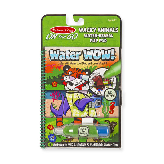 Water Wow! Wacky Animals Water Reveal Flip Pad