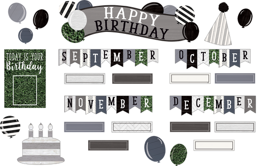 Modern Farmhouse Happy Birthday Mini Bulletin Board