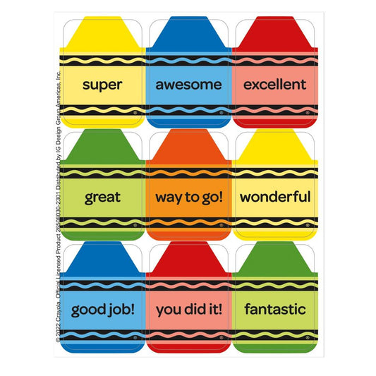 Crayon Giant Stickers
