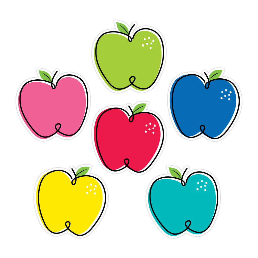 Doodle Apples 6 Inch Designer Cut-Outs