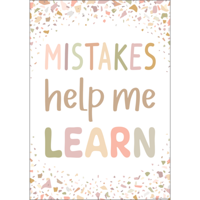 Mistakes Help Me Learn Positive Poster