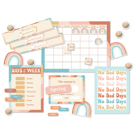 Good Vibes Calendar Bulletin Board Set