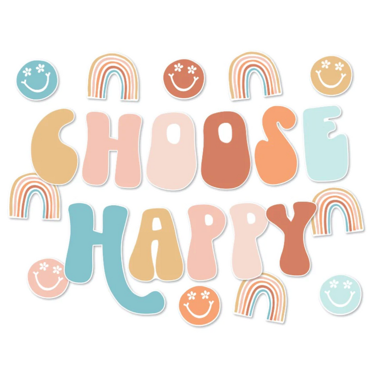 Good Vibes "Choose Happy" Inspirational Classroom Headline