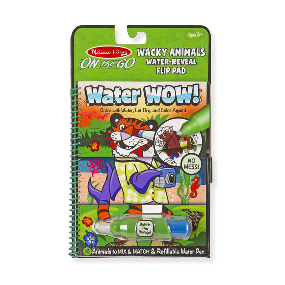 Water Wow! Wacky Animals Water Reveal Flip Pad