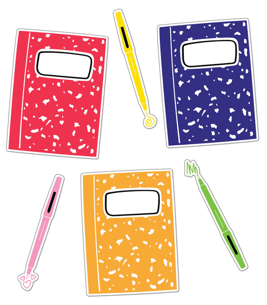 Notebooks and Pens Cut-Outs