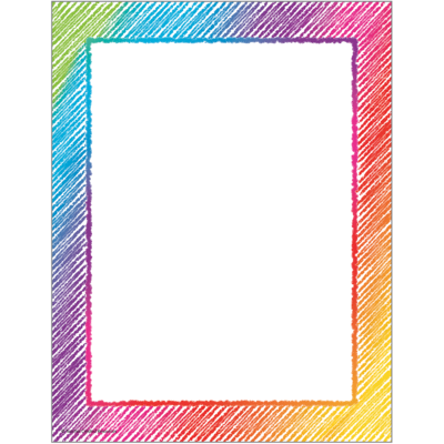 Colorful Scribble Computer Paper