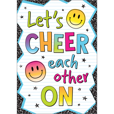 Let’s Cheer Each Other On Positive Poster
