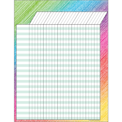 Colorful Scribble Incentive Chart
