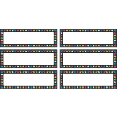 Chalkboard Brights Labels Magnetic Accents