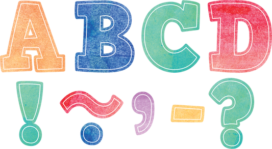 Bulletin Board Uppercase Bold Letters  Small Modern Boho – One Fab Teacher