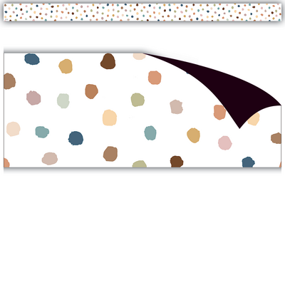 Everyone is Welcome Painted Dots Magnetic Border