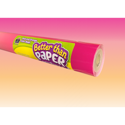 Pink and Orange Color Wash Better Than Paper Bulletin Board Roll