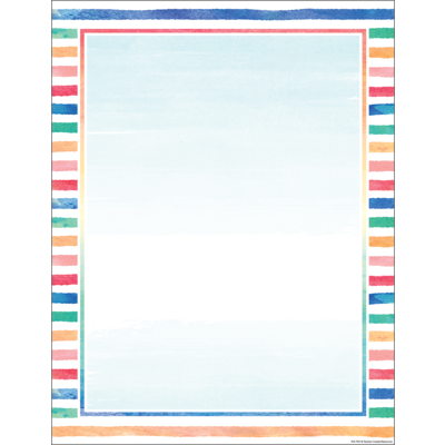 Watercolor Blank Chart