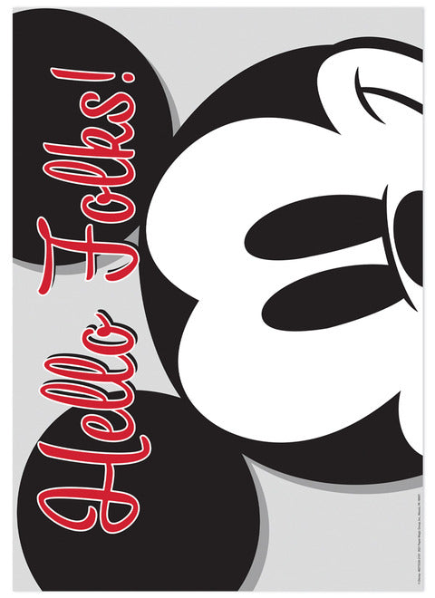 Mickey Mouse® Hello Folks! Poster 13" x 19"