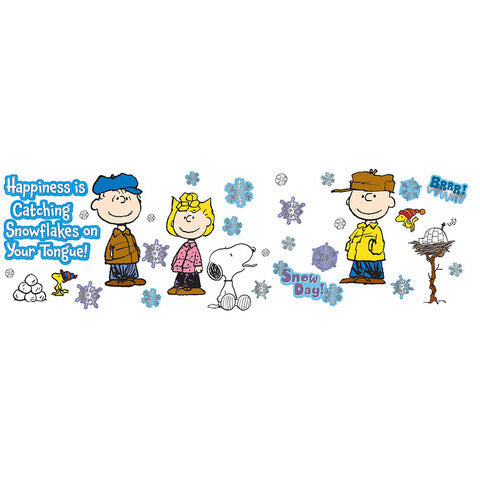 Peanuts® Happiness Is A Snowflake Bulletin Board Set