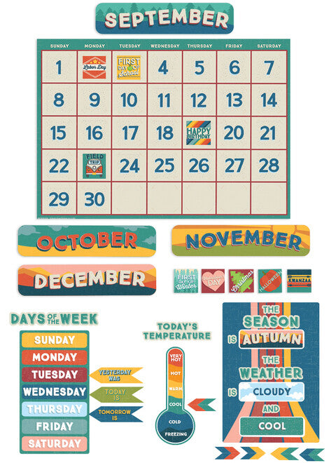 Adventurer Calendar Bulletin Board Set