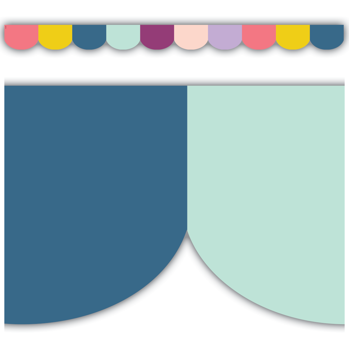 Oh Happy Day Scalloped Die-Cut Border Trim