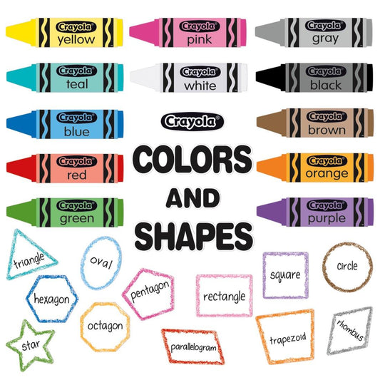 Crayola Colors And Shapes Bulletin Board Set