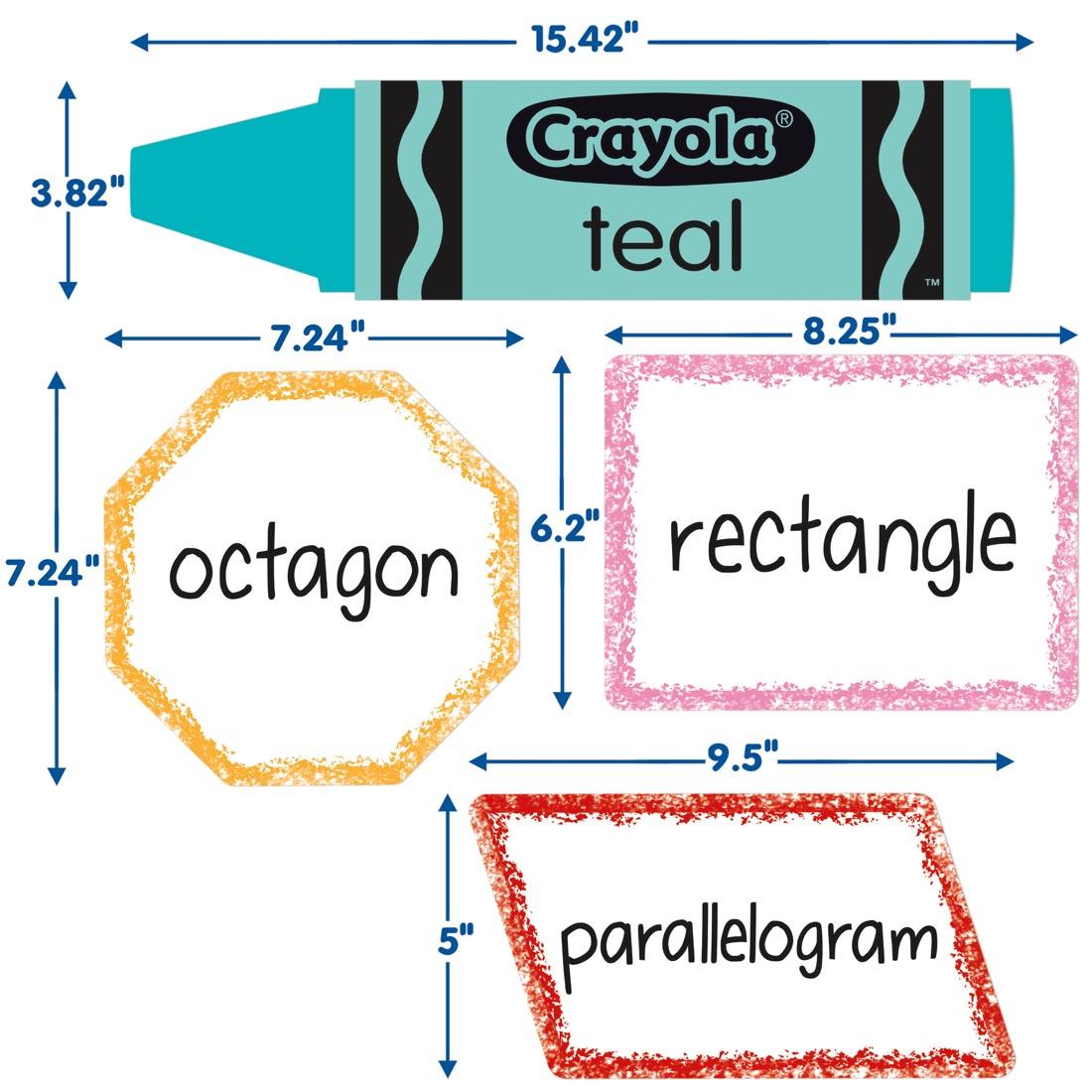 Crayola Colors And Shapes Bulletin Board Set