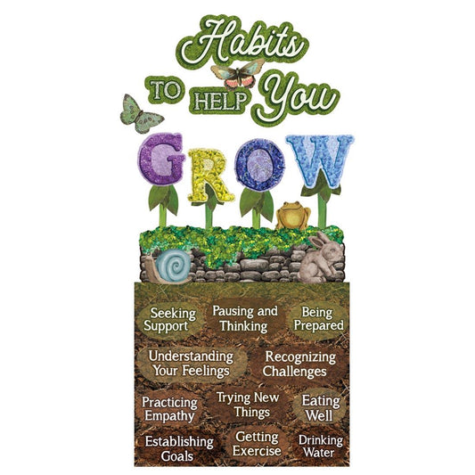 Curiosity Garden Habits To Help You Grow Mini Bulletin Board Set