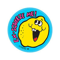 Ex-Squeeze Me!, Lemon Juice scent Retro Scratch 'n Sniff Stinky Stickers®