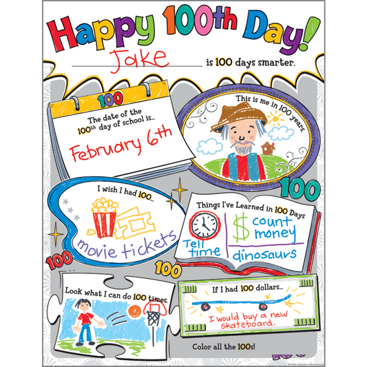 Happy 100th Day Poster Pack
