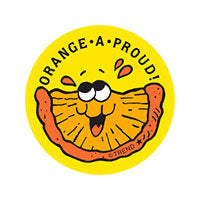 Orange-A-Proud!, Orange Candy scent Retro Scratch 'n Sniff Stinky Stickers®